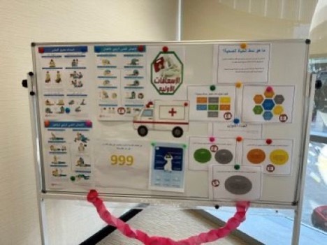 فعالية يوم الإسعافات الأولية تحت شعار “الإسعافات الأولية في خدمة الإنسانية” لجميع موظفي المركز 02