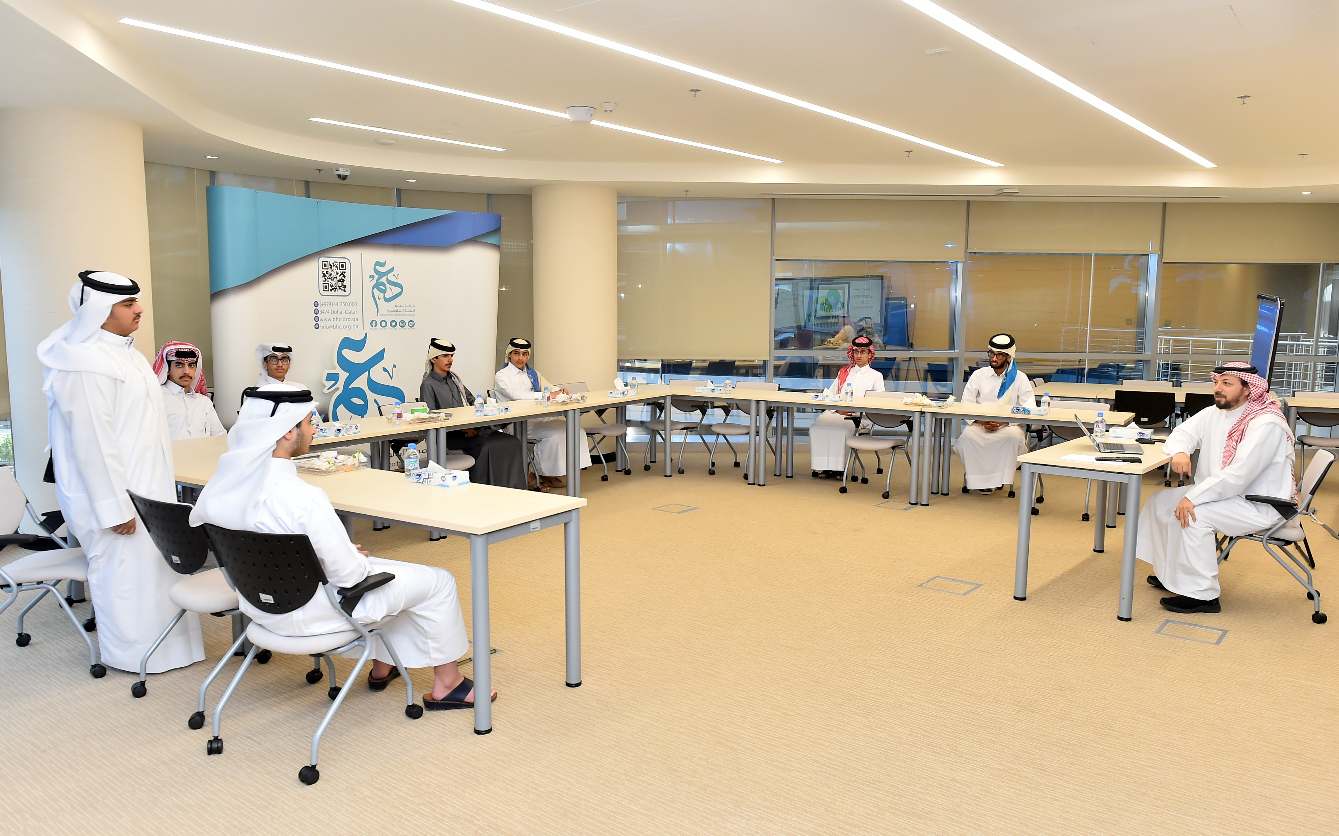 زيارة مدرسة قطر للعلوم والتكنولوجيا الثانوية للبنين مركز دعم الصحة السلوكية 02