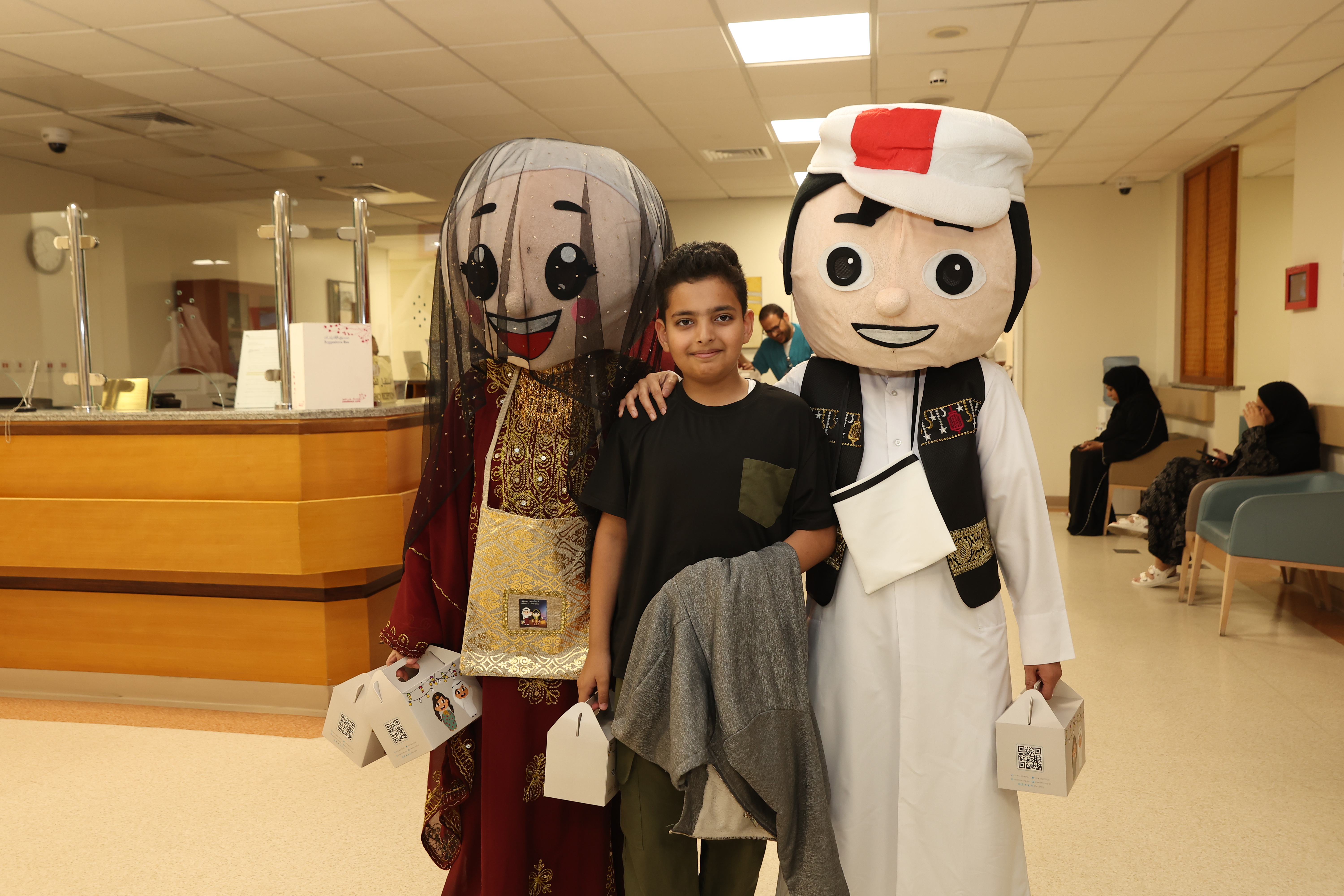 زيارة مستشفى الأهلي للاحتفال بليلة القرنقعوه 06