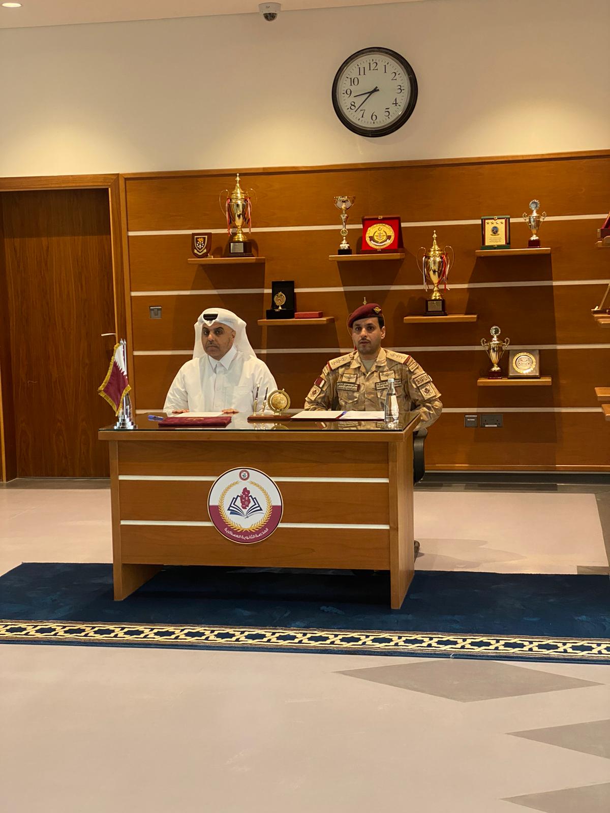 توقيع برتوكول تعاون مشترك بين مركز دعم والمدرسة الثانوية العسكرية 01